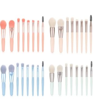 Set 8 Brochas Maquillaje Mini 4 Colores