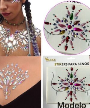 Cristal Sticker Gemas Busto Decoración