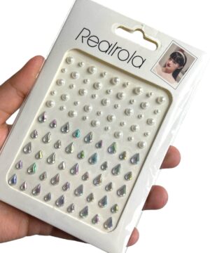 Cristal Sticker Adhesivo Facial Realrola Decoración Maquillaje