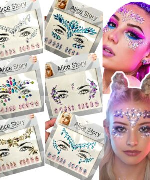 Cristal Facial Gemas Decorativas Adhesivas Maquillaje Alice Story