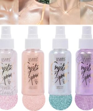 Spray Iluminador Corporal Con Destellos Glitter Holografico Flamenco