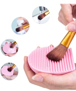 Limpiador de Brochas y Esponjas Silicona Rosa