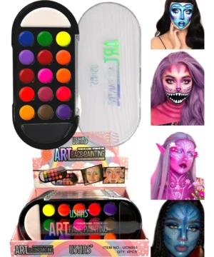 Paleta 17 Tonos Pinta Caritas Face Painting Ushas